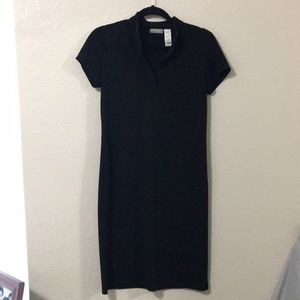 Short sleeve black dress